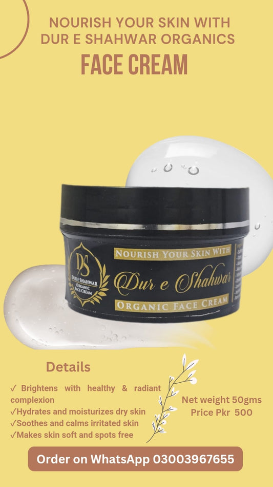 Dur e Shahwar Organic Face Cream