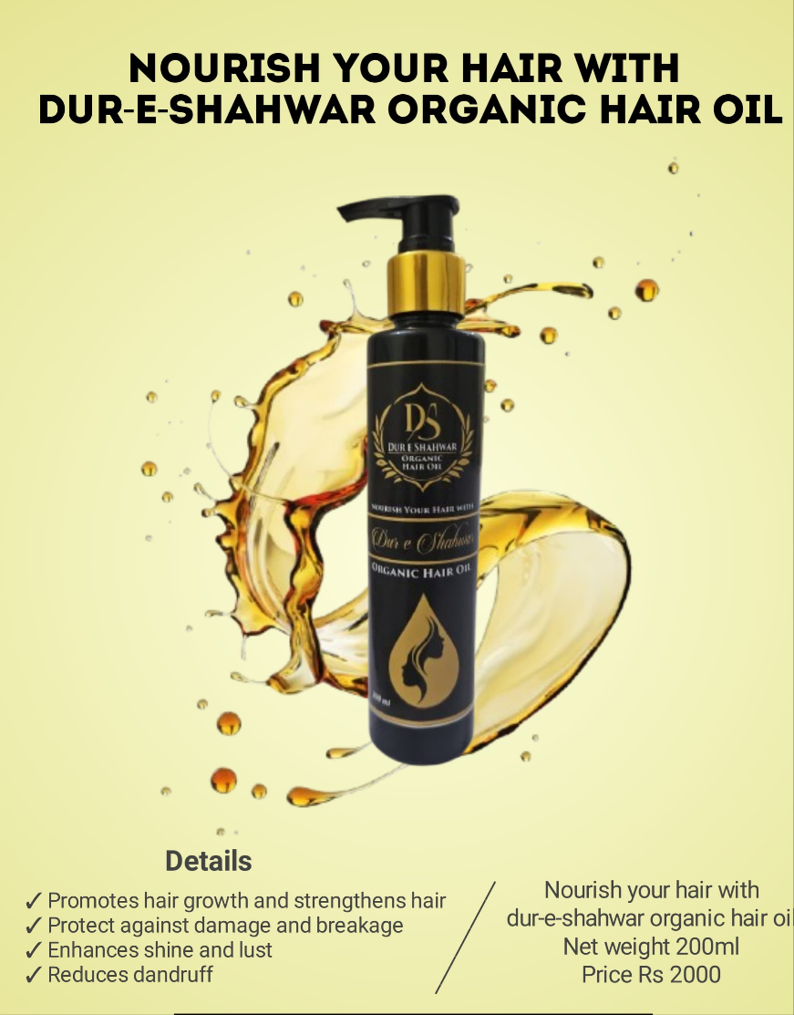 Dur e Shahwar Organic Hair Oil